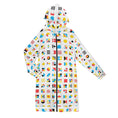 Load image into Gallery viewer, Shapes and colors, zip up long hoodie
