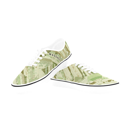 Fresh cut grass, Men's Classic Canvas Low Top Sneakers