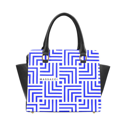 Blue Maze, leather shoulder handbag