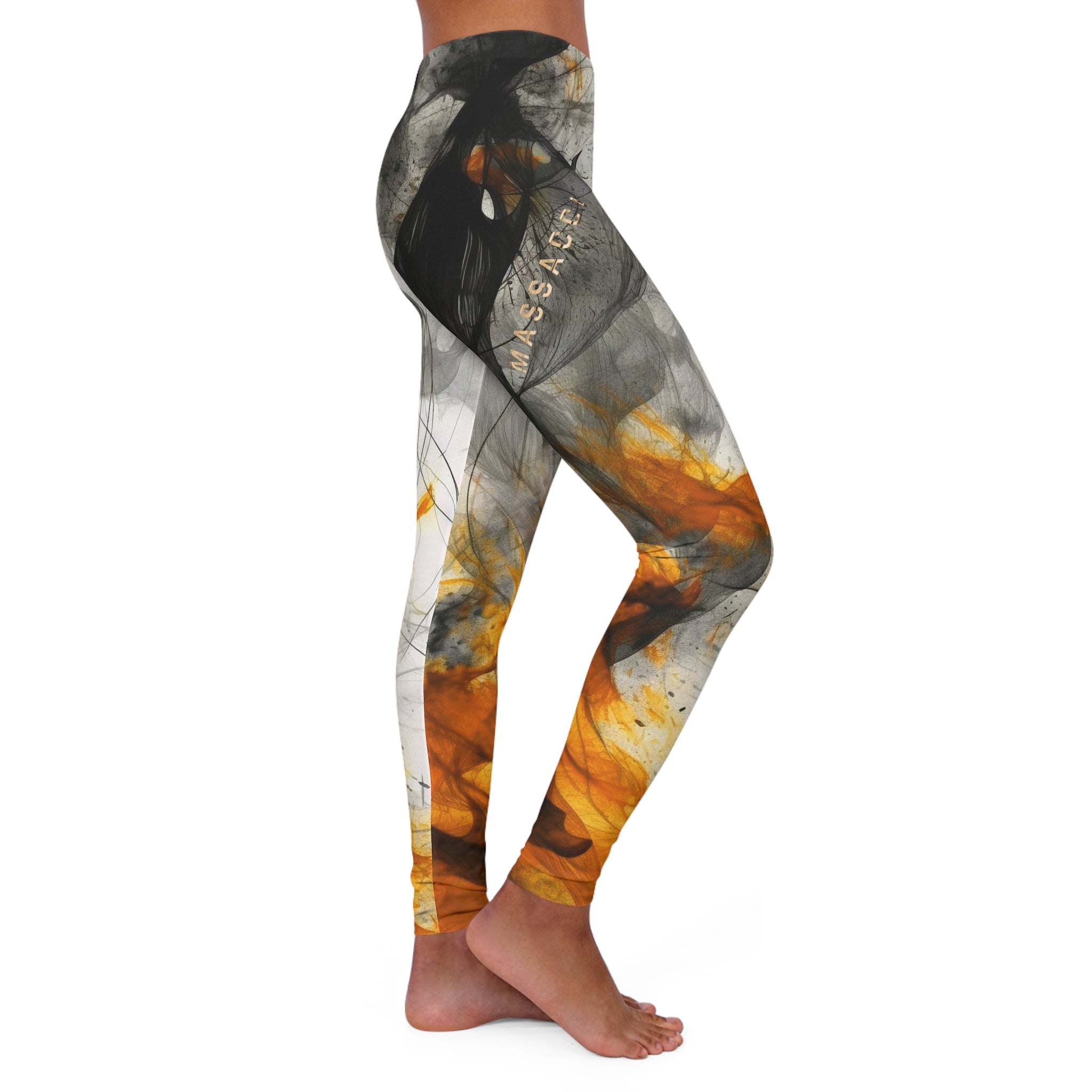 Smoke and Fire, Premium Sculpting Leggings