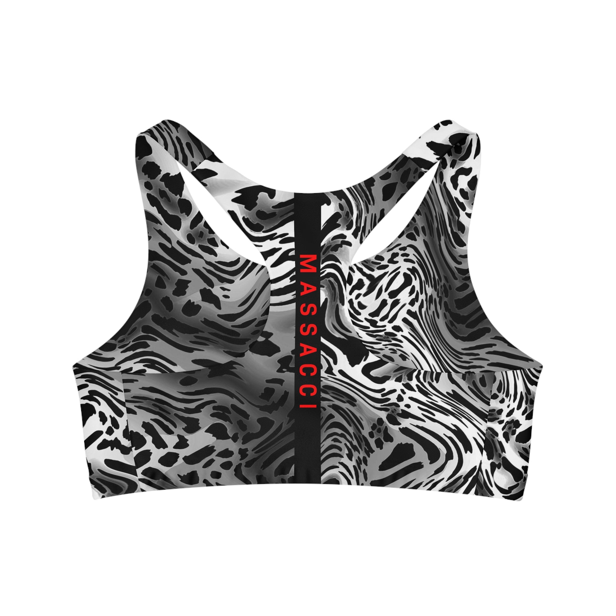 Cheetah Swirl, Seamless Sports Bra