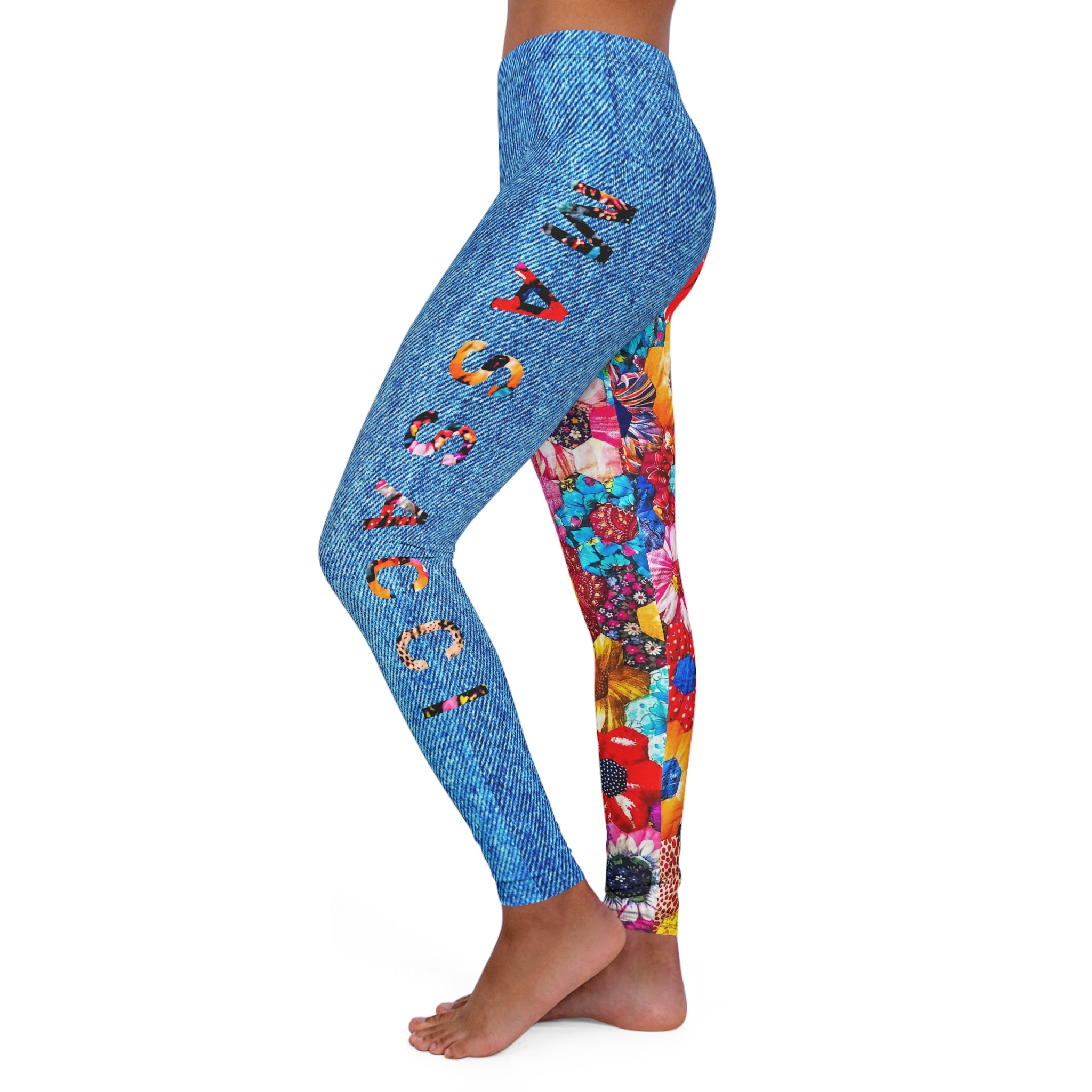 Denim garden, Premium Sculpting leggings