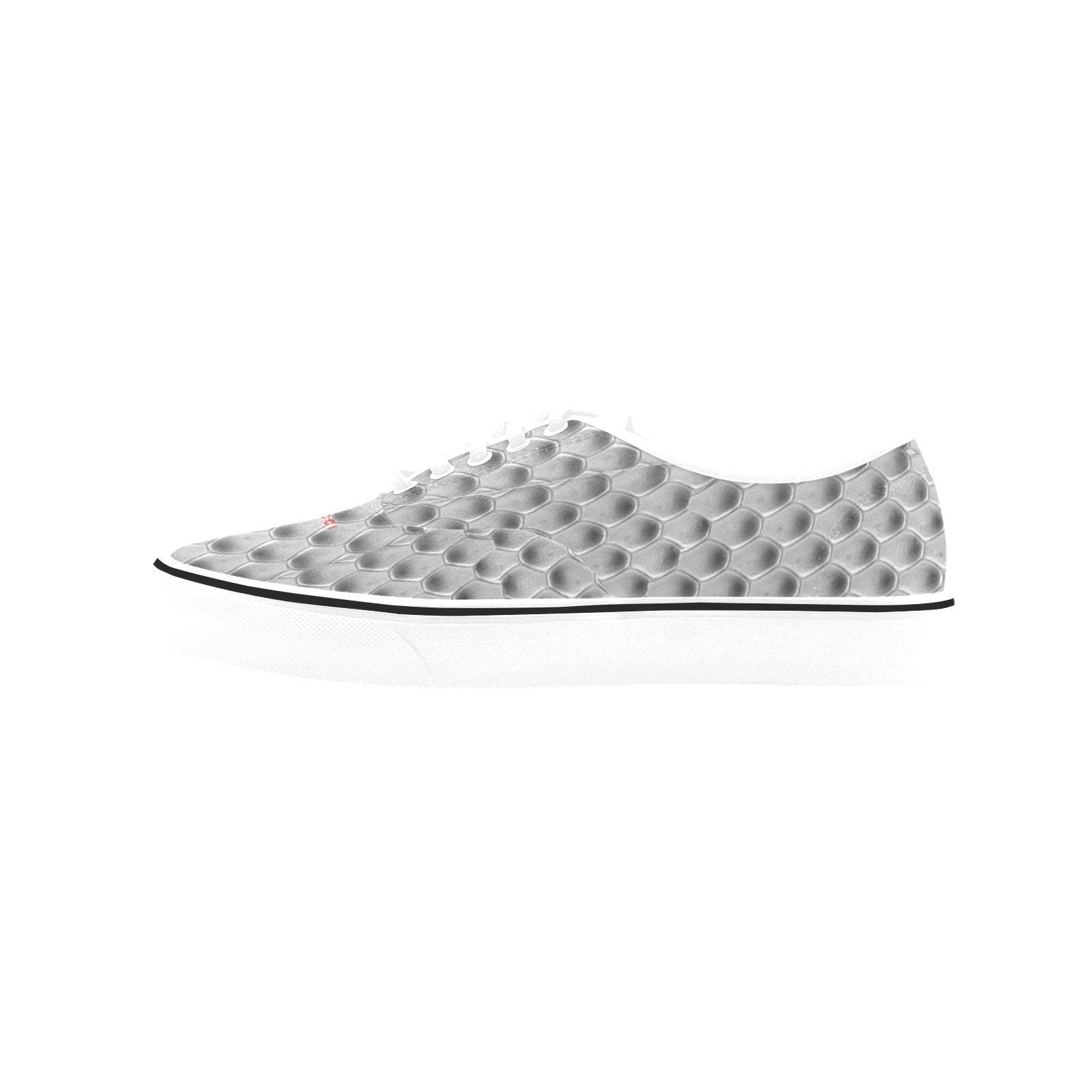 Silver Snake, Men's Classic Canvas Low Top Sneakers