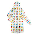 Load image into Gallery viewer, Shapes and colors, zip up long hoodie
