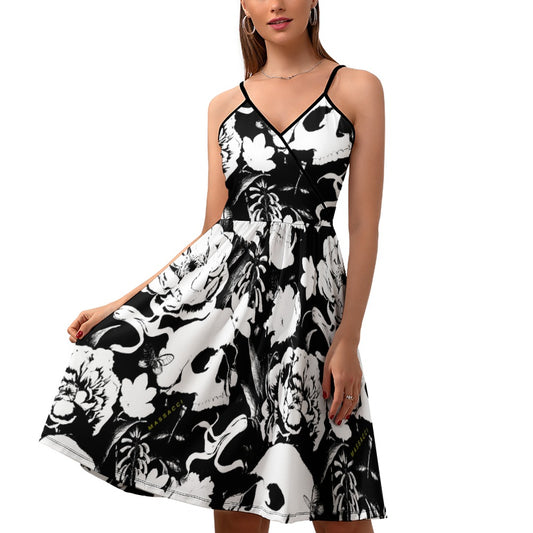 Skull garden, elegant strap dress