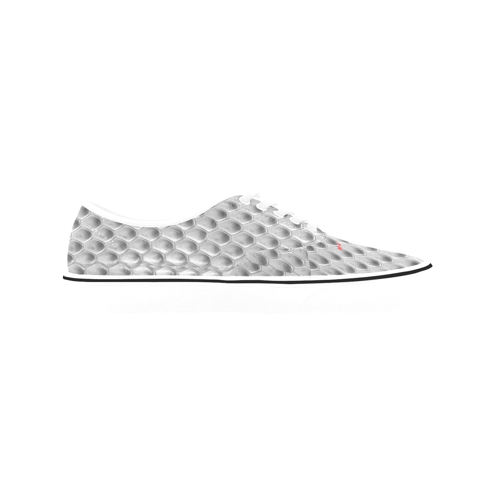 Silver Snake, Men's Classic Canvas Low Top Sneakers