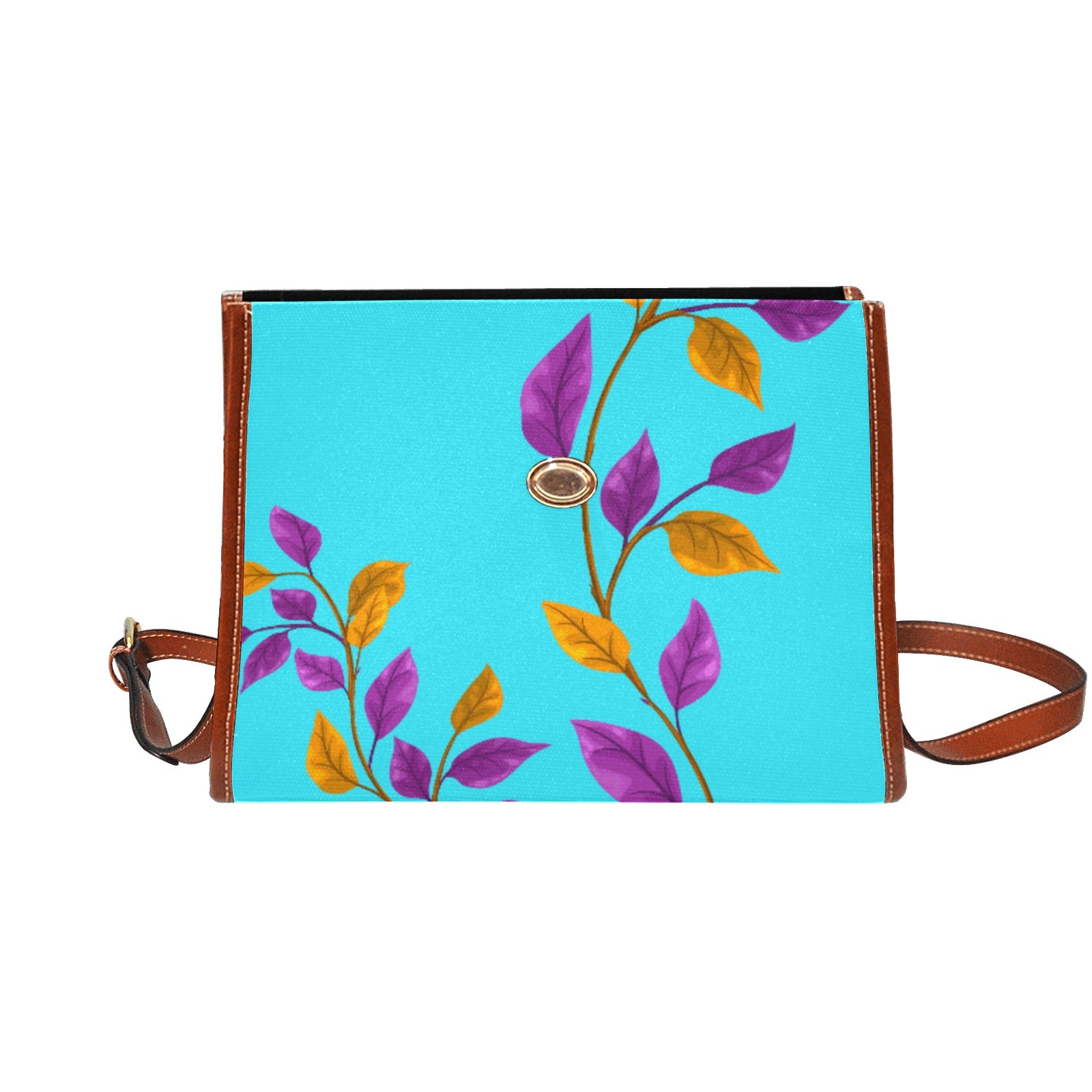 Coral Leaf,  Canvas Purse