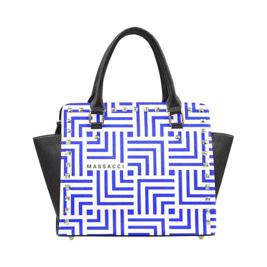 Blue Maze, Rivet Shoulder Handbag