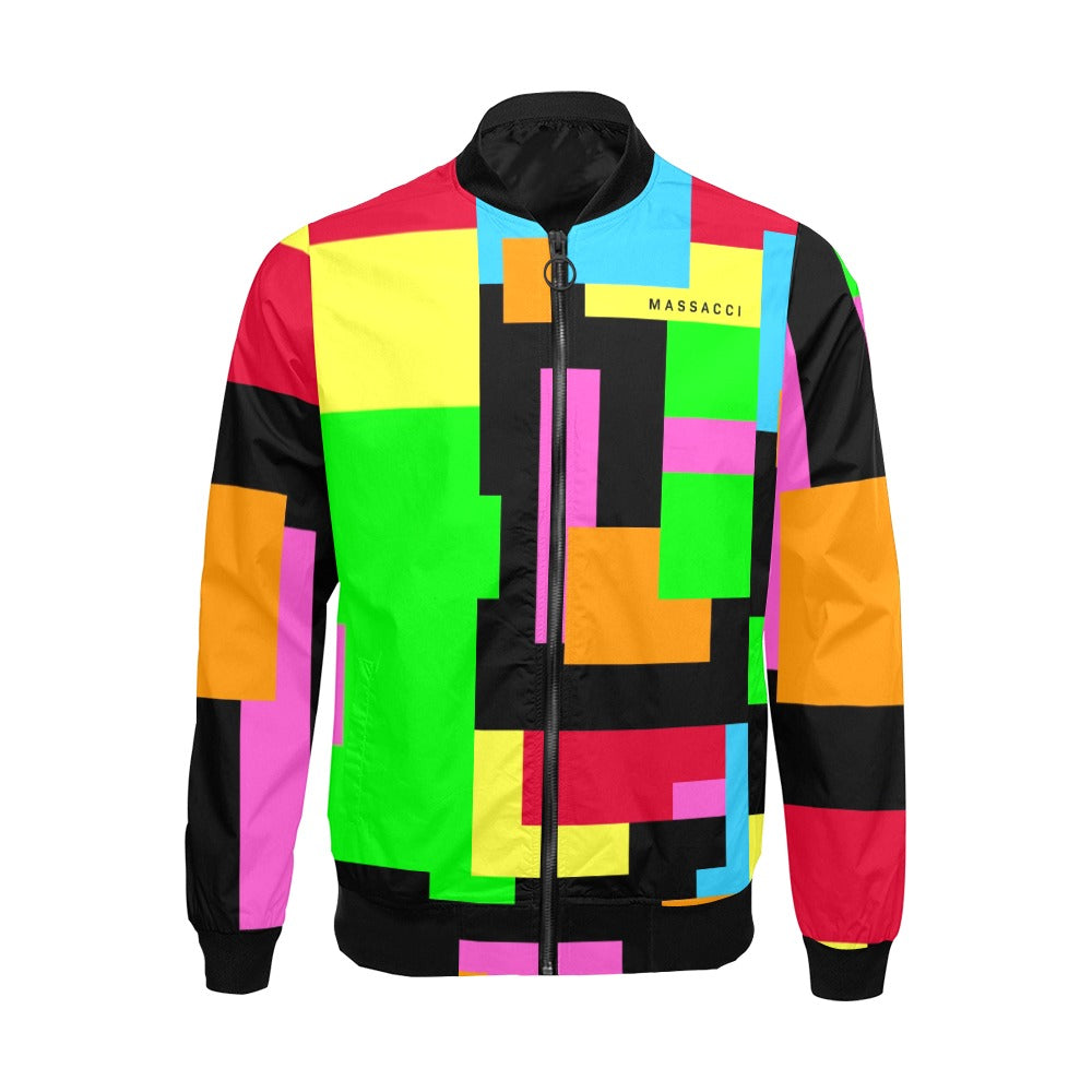 Color Block, Zip-up Jacket