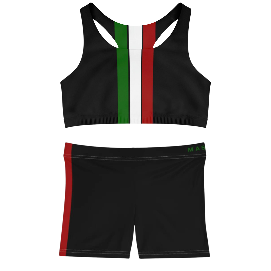 Italian Racer, Shorts and Sports Bra Full Set