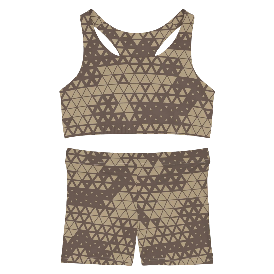 Desert Camo, Shorts and Sports Bra Full Set