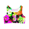 Load image into Gallery viewer, Neon Flowers, Leggings and Sports Bra Full Set
