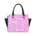 Load image into Gallery viewer, Pink Maze, Rivet Shoulder Handbag
