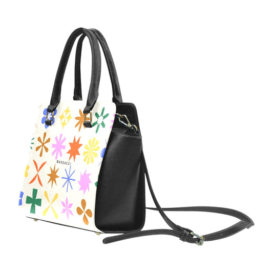 Snowflakes, Rivet Shoulder Handbag