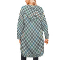 Load image into Gallery viewer, Hounds plaid, zip up long hoodie
