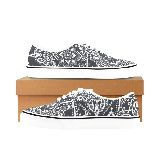 Dark Heart, Men's Classic Canvas Low Top Sneakers