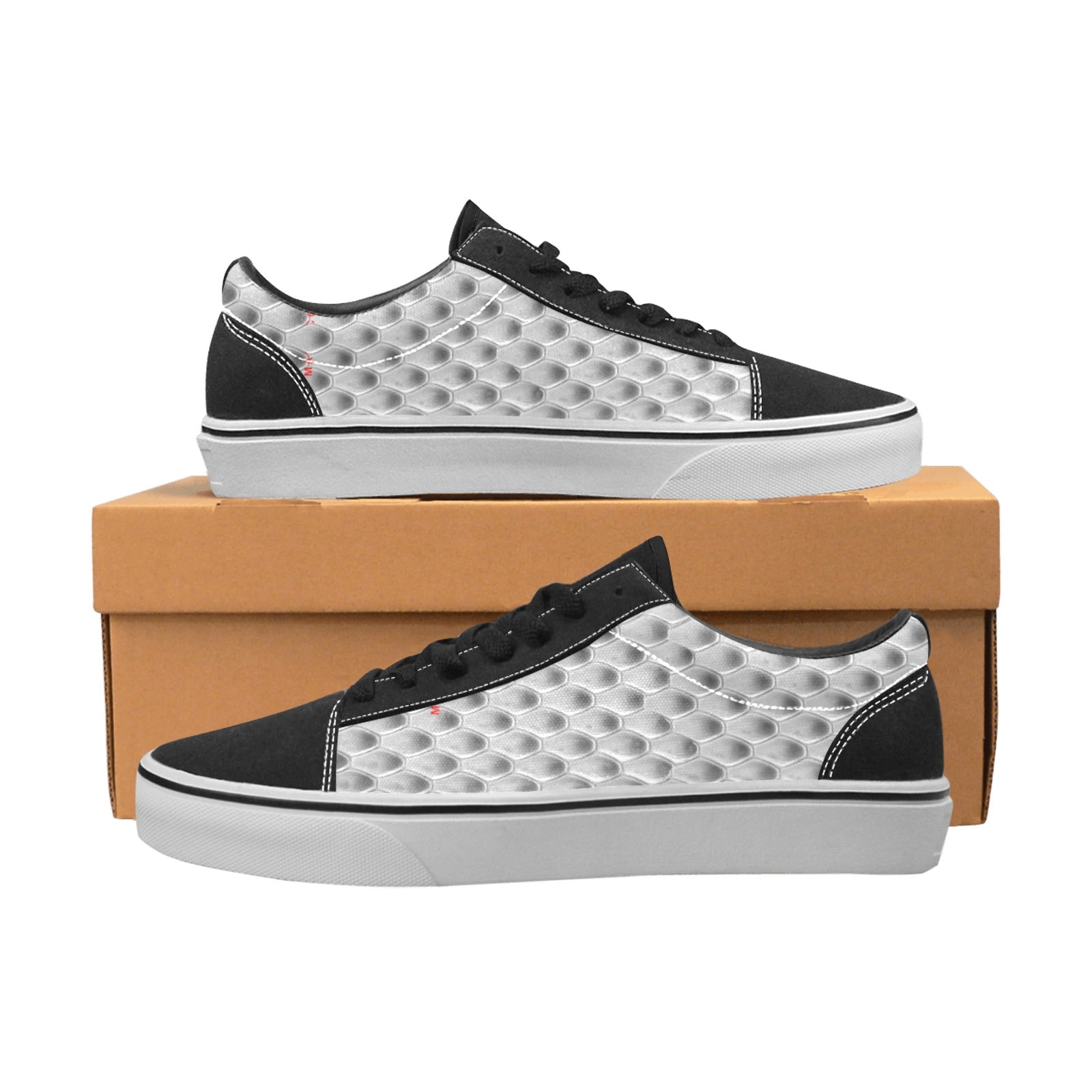 Silver Snake, Women's Lace-Up Canvas Sneakers