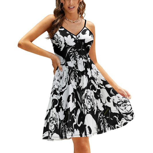 Skull garden, elegant strap dress