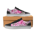 Load image into Gallery viewer, Cheetah Pink, Women's Lace-Up Canvas Sneakers
