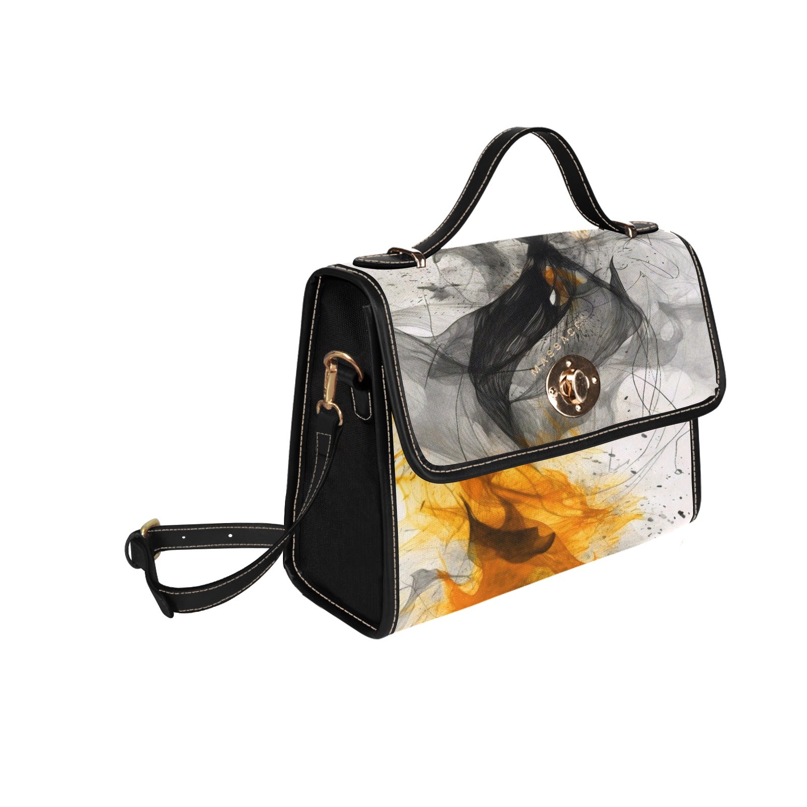 Smoke and Fire, Canvas Purse