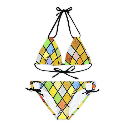 Stained Glass, Strap Bikini Set