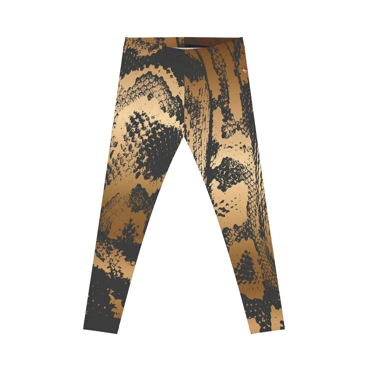 Gold Boa, Leggings and Sports Bra Full Set