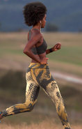 Load image into Gallery viewer, Gold Boa, Leggings and Sports Bra Full Set
