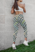 Load image into Gallery viewer, Hounds Plaid, Premium Sculpting Leggings
