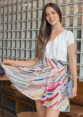 Load image into Gallery viewer, Tilted Quilt, Lifestyle Skirt
