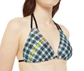 Load image into Gallery viewer, Hounds Plaid, Strap Bikini Set
