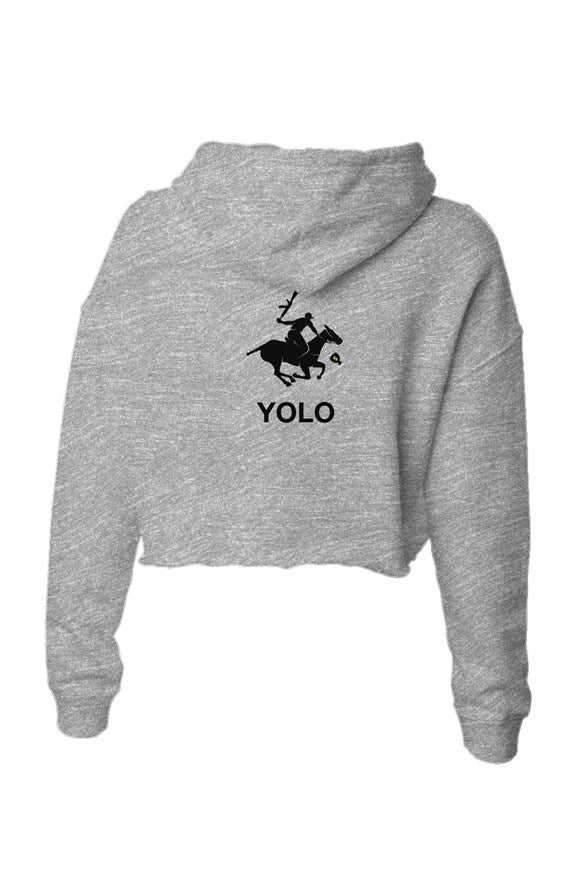 Yolo, Lightweight Crop Hoodie