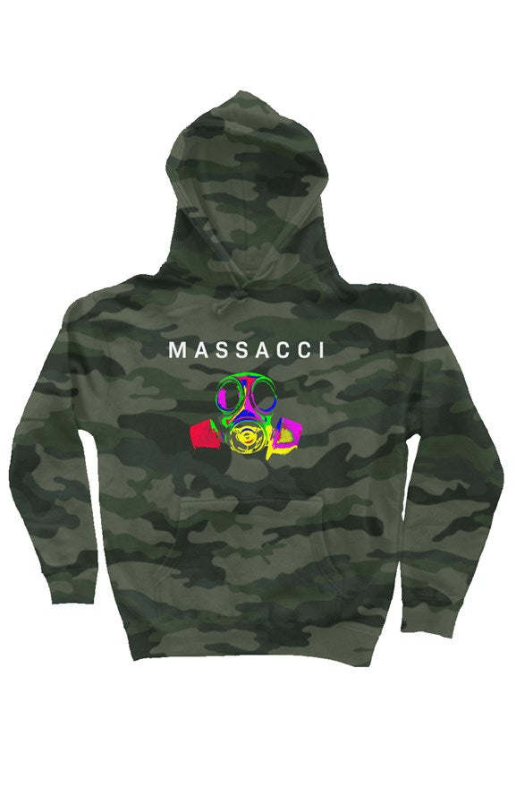 Gas Mask, heavyweight pullover hoodie