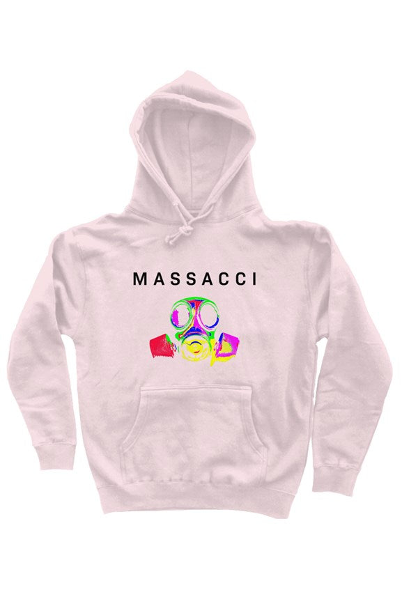 Gas Mask, heavyweight pullover hoodie