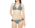 Load image into Gallery viewer, Hounds Plaid, Strap Bikini Set
